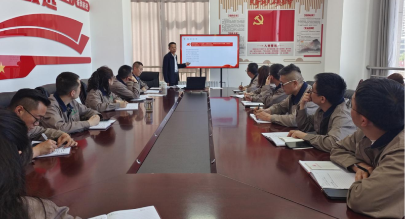 恪守“六大紀(jì)律” 筑牢思想根基——集團(tuán)黨委委員、紀(jì)委書(shū)記赴朝物開(kāi)投公司黨支部講授專題黨課