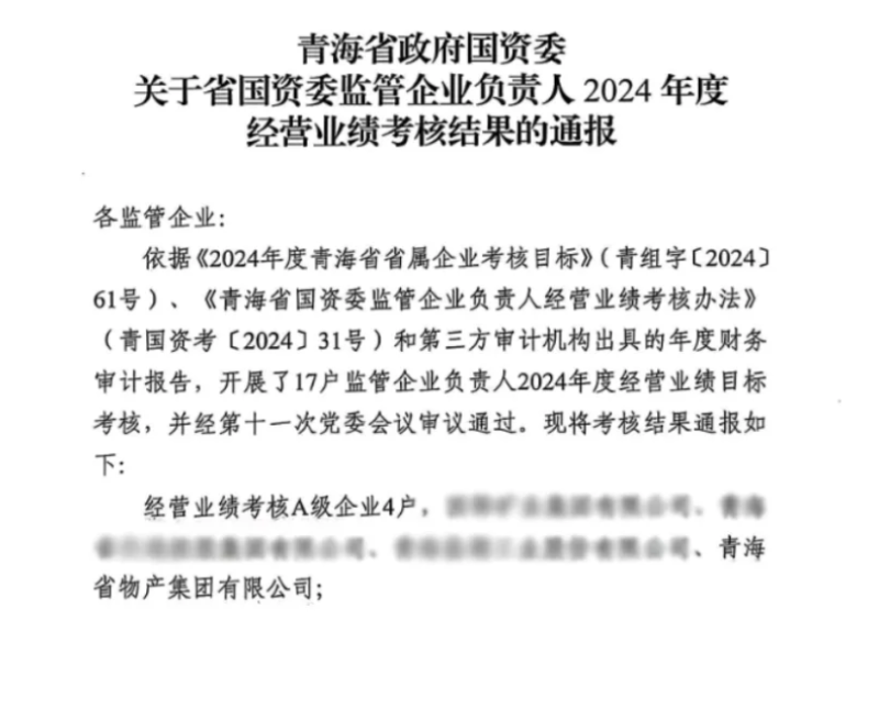 喜報！省物產(chǎn)集團榮獲經(jīng)營業(yè)績考核A級